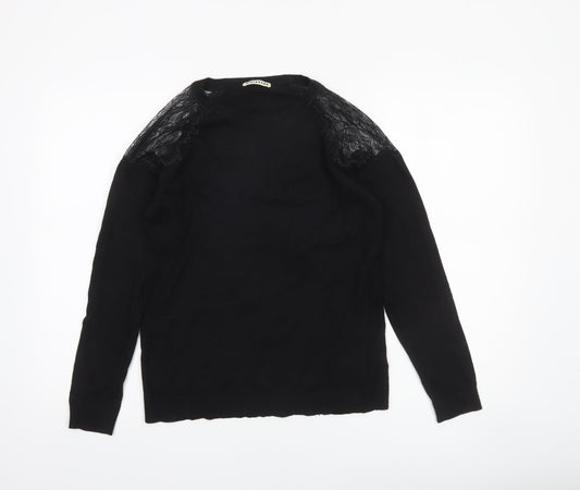 Womens UK Size 10 Whistles Black Pullover Jumper