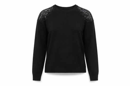 Womens UK Size 10 Whistles Black Pullover Jumper