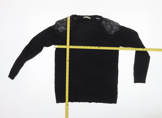 Womens UK Size 10 Whistles Black Pullover Jumper