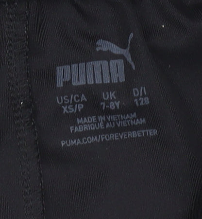 Puma Boys Black Athletic Activewear Shorts Size 7-8 Years Polyester