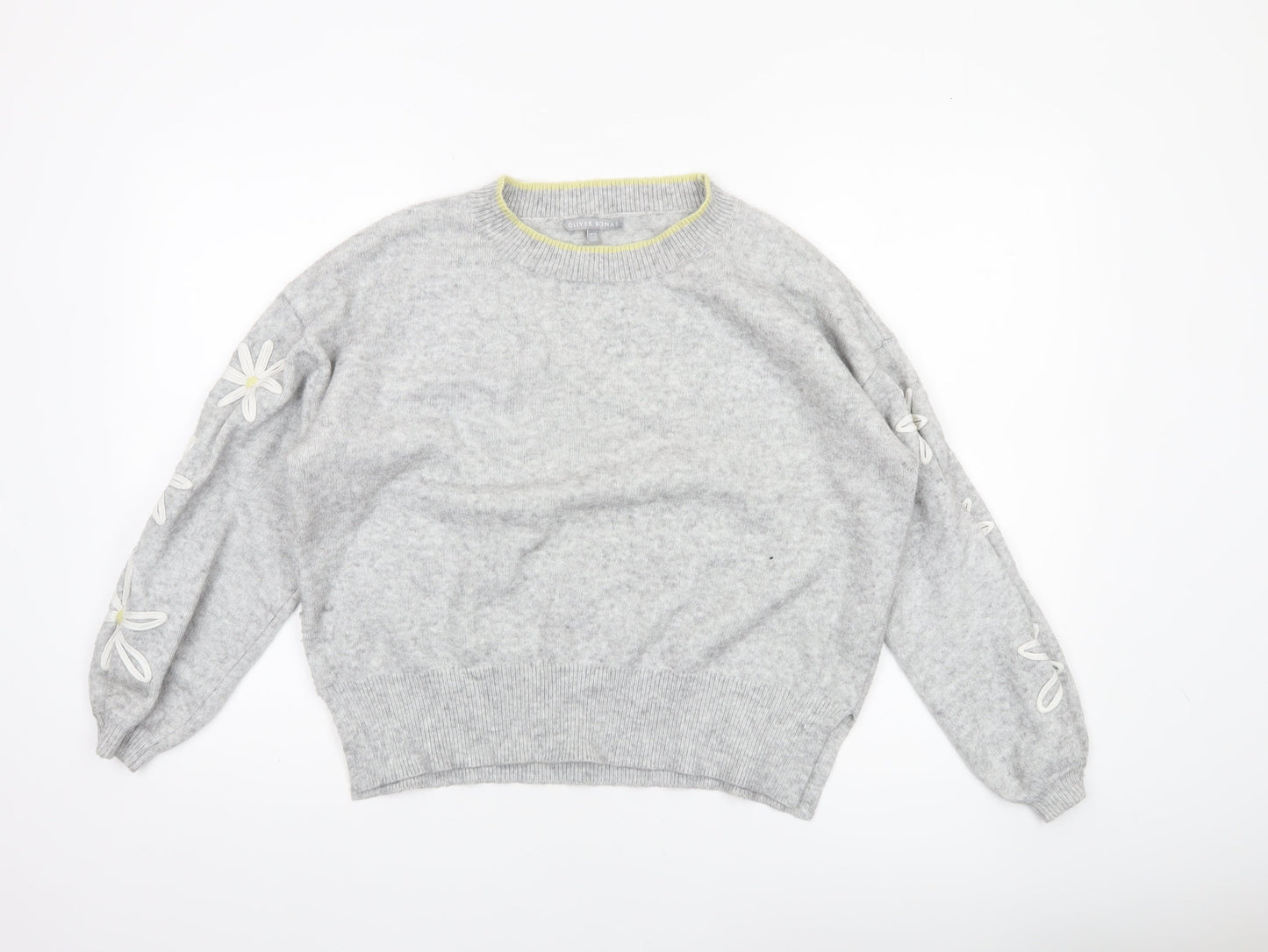 Womens UK Size 14 Oliver Bonas Grey Pullover Jumper