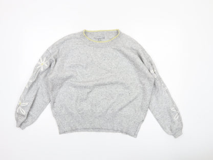 Womens UK Size 14 Oliver Bonas Grey Pullover Jumper
