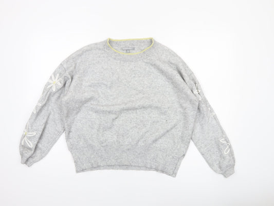 Womens UK Size 14 Oliver Bonas Grey Pullover Jumper