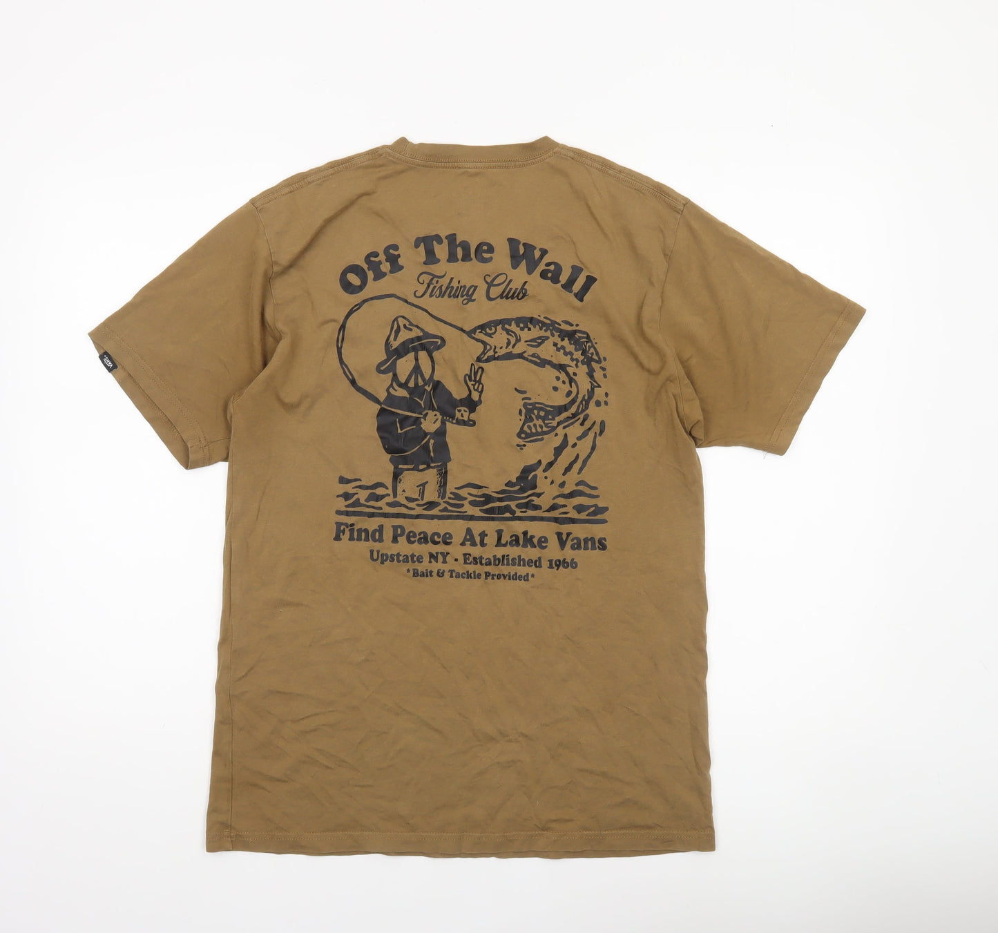 Mens UK Size M VANS Brown  T-Shirt