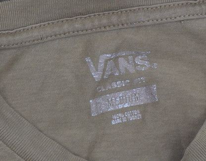 Mens UK Size M VANS Brown  T-Shirt