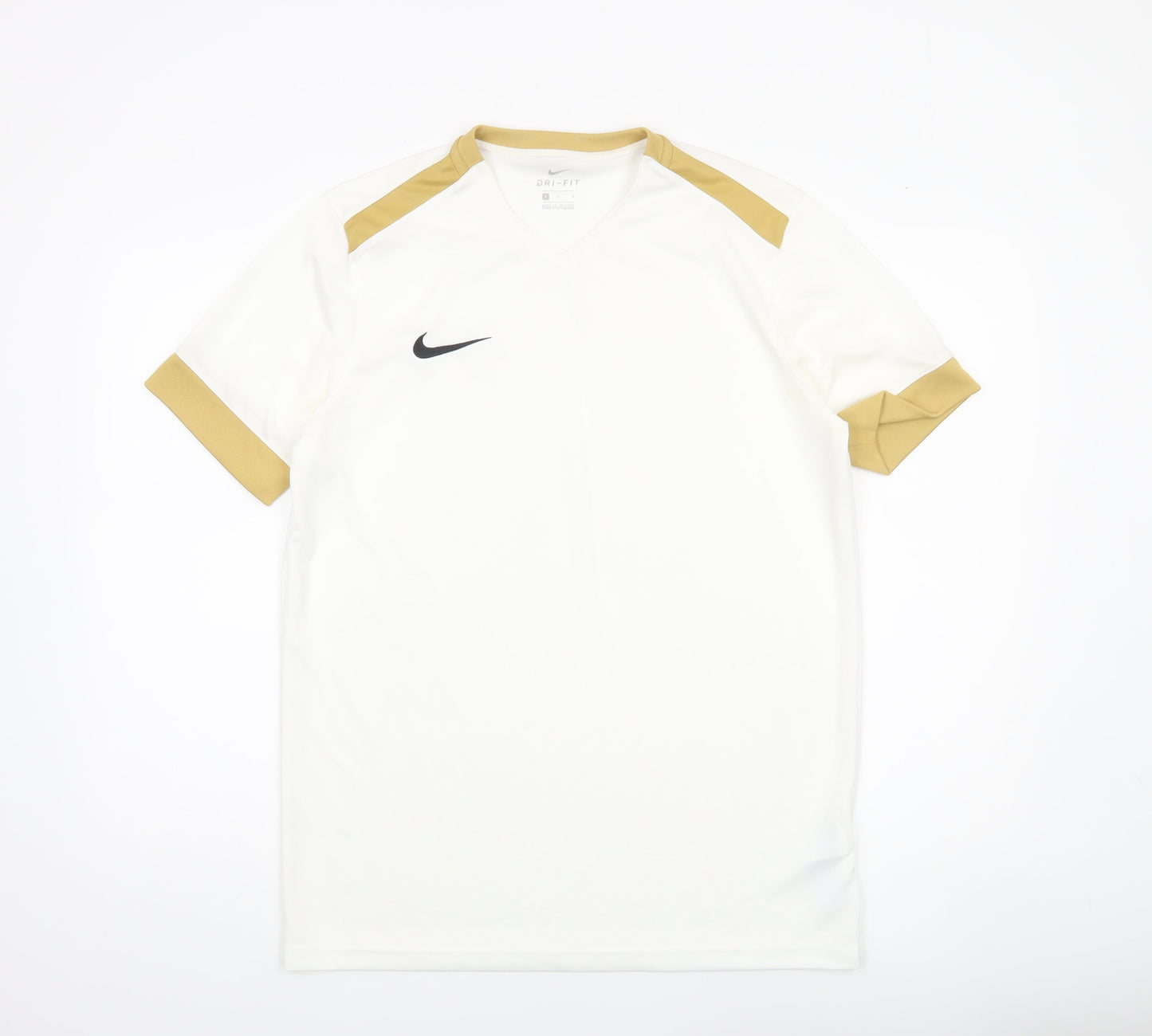 Mens UK Size S Nike White Football Running & Jogging Gym & Training T-Shirt