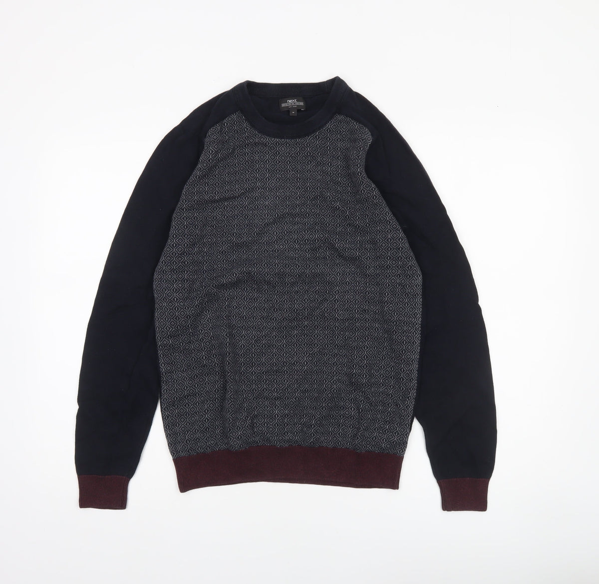 Mens UK Size M NEXT Blue Pullover Jumper