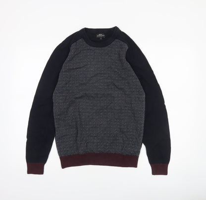 Mens UK Size M NEXT Blue Pullover Jumper