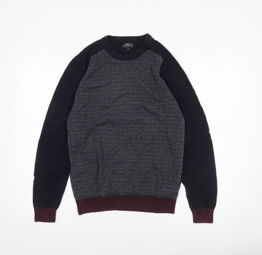Mens UK Size M NEXT Blue Pullover Jumper