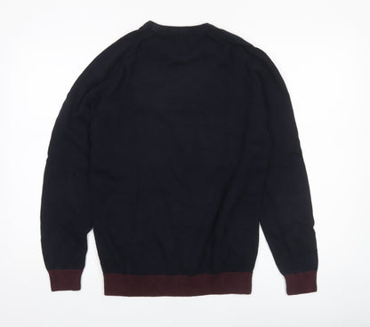 Mens UK Size M NEXT Blue Pullover Jumper