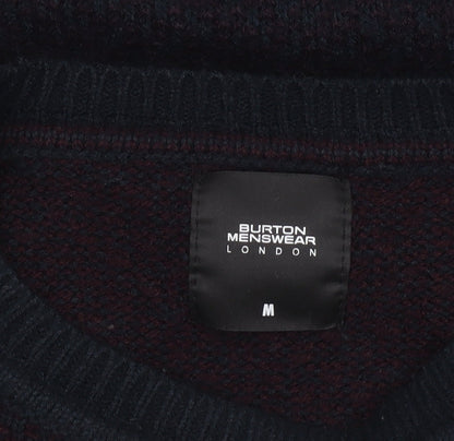 Mens UK Size M Burton Menswear London Black Pullover Jumper
