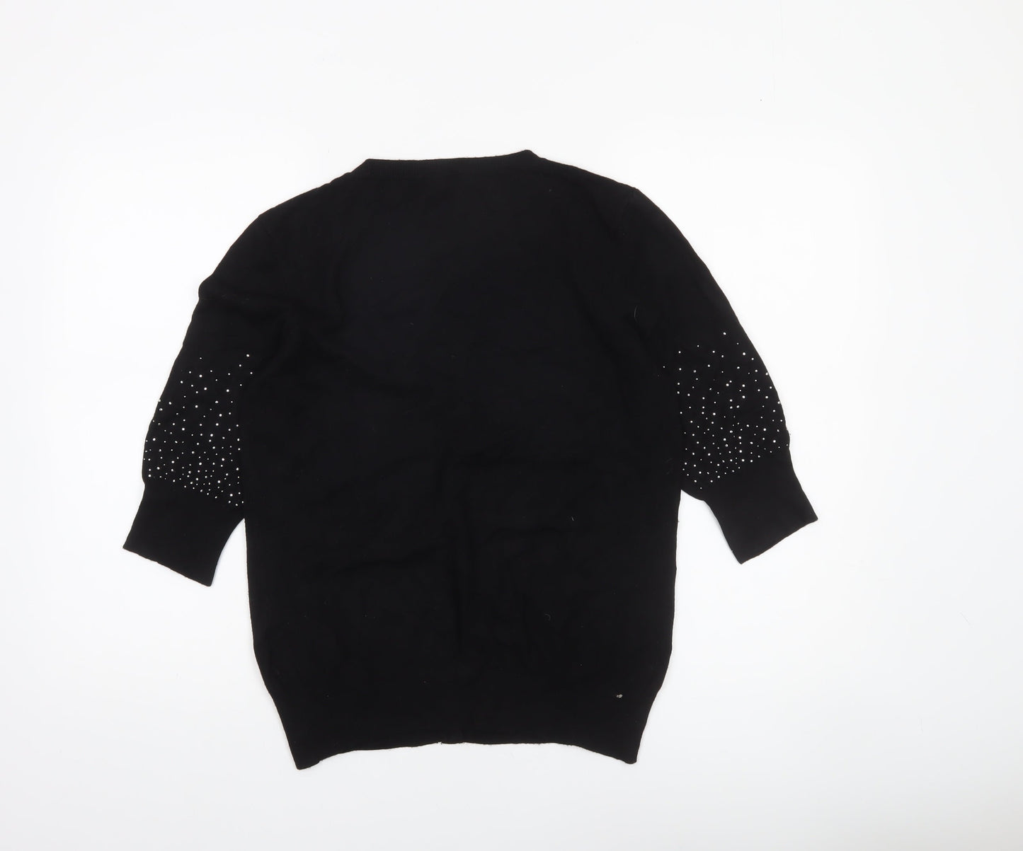 Womens UK Size M Klass Black Cardigan Jumper