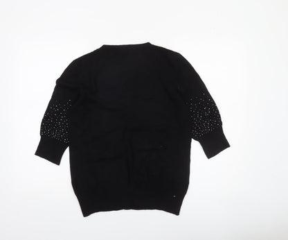 Womens UK Size M Klass Black Cardigan Jumper