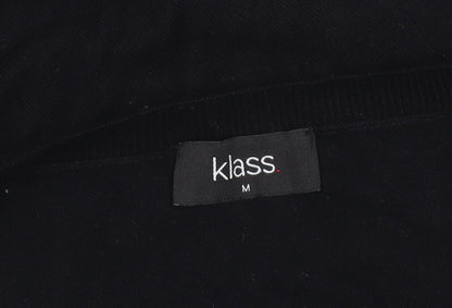 Womens UK Size M Klass Black Cardigan Jumper
