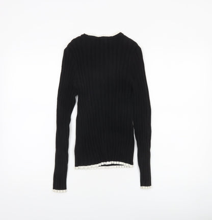 Womens UK Size 8 Aje Athletica Black Pullover Jumper