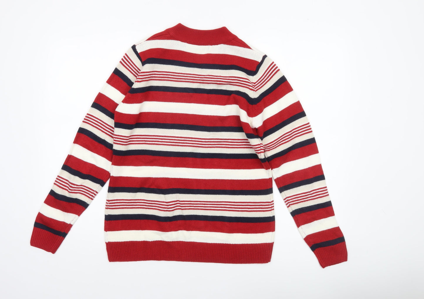 Womens UK Size S Isle Essentials Red Pullover Jumper