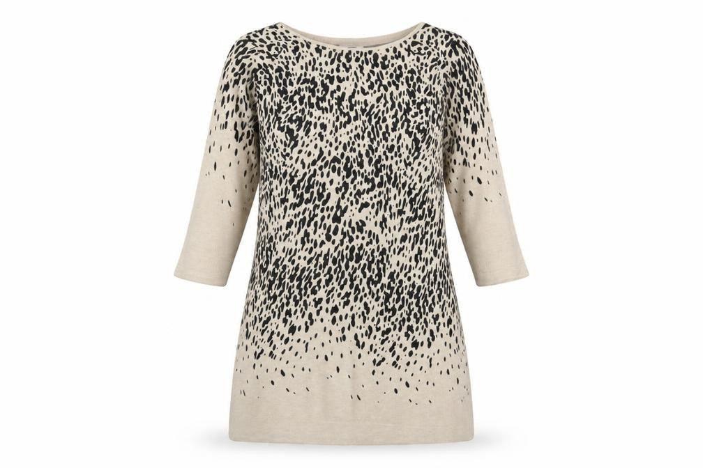 Womens UK Size 10 Debenhams Beige Tunic Jumper