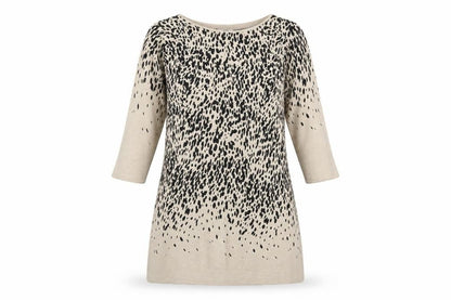 Womens UK Size 10 Debenhams Beige Tunic Jumper