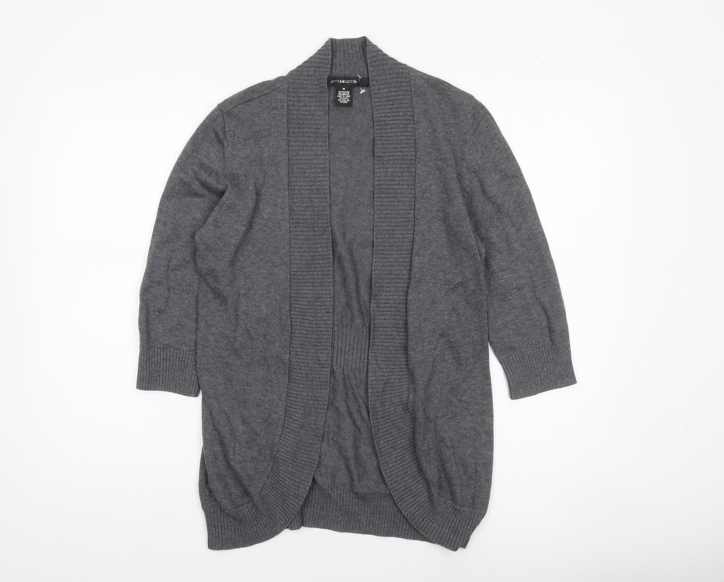 Womens UK Size M 8th & Madison Grey Cardigan Jumper