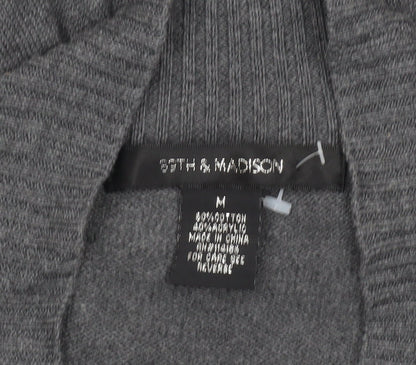 Womens UK Size M 8th & Madison Grey Cardigan Jumper
