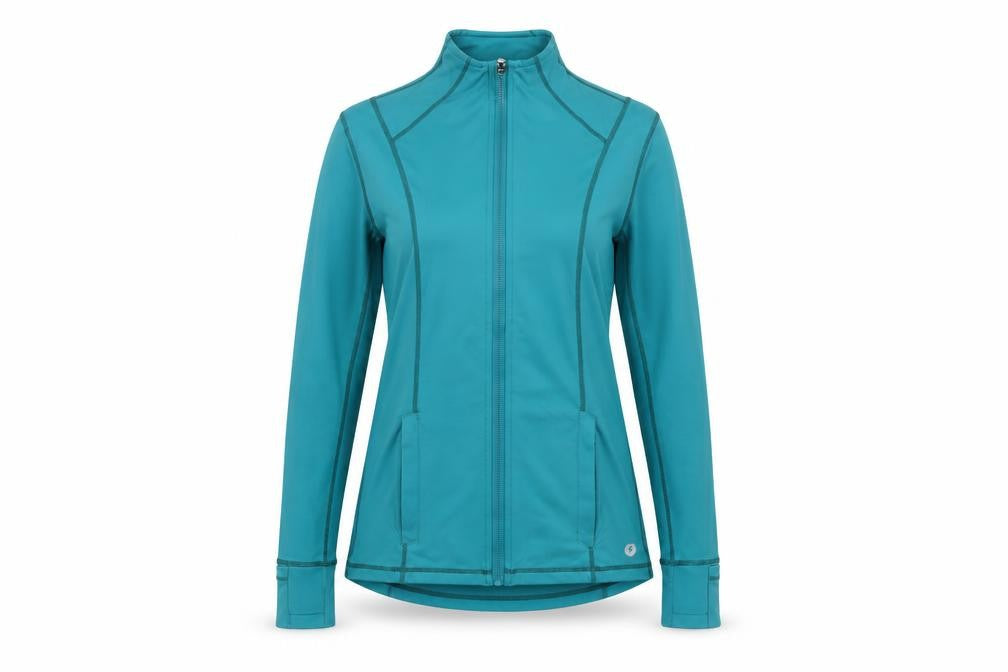 Womens UK Size 12 POWERCUT Blue Running & Jogging Gym & Training Yoga Jacket