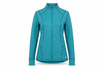 Womens UK Size 12 POWERCUT Blue Running & Jogging Gym & Training Yoga Jacket