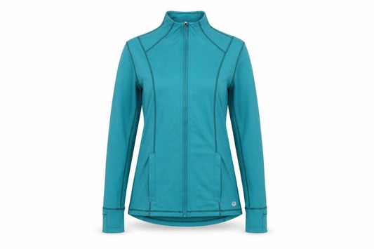 Womens UK Size 12 POWERCUT Blue Running & Jogging Gym & Training Yoga Jacket