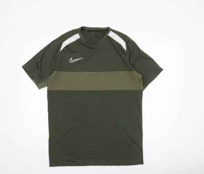 Mens UK Size M Nike Green Running & Jogging Gym & Training Football T-Shirt