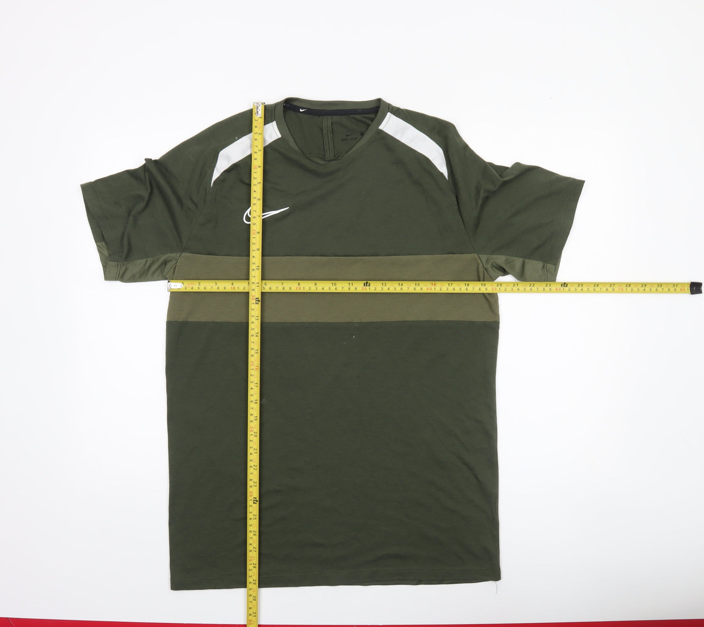 Mens UK Size M Nike Green Running & Jogging Gym & Training Football T-Shirt