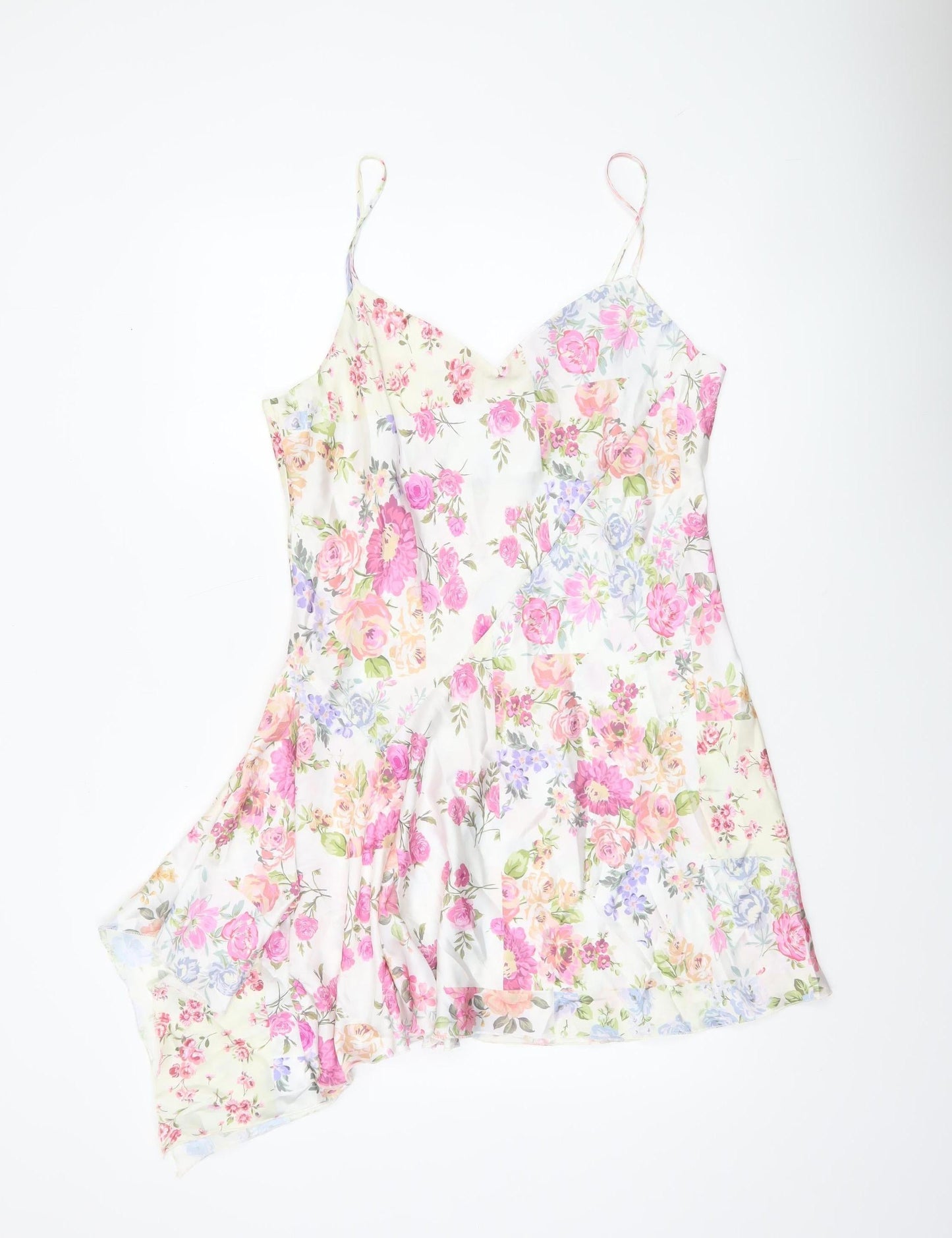 Primark Women’s Multicoloured Floral Slip Dress Size 14