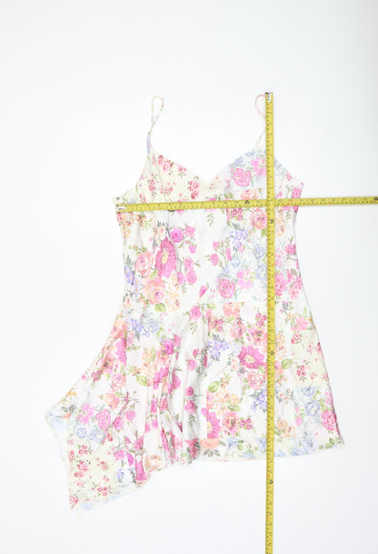 Primark Women’s Multicoloured Floral Slip Dress Size 14