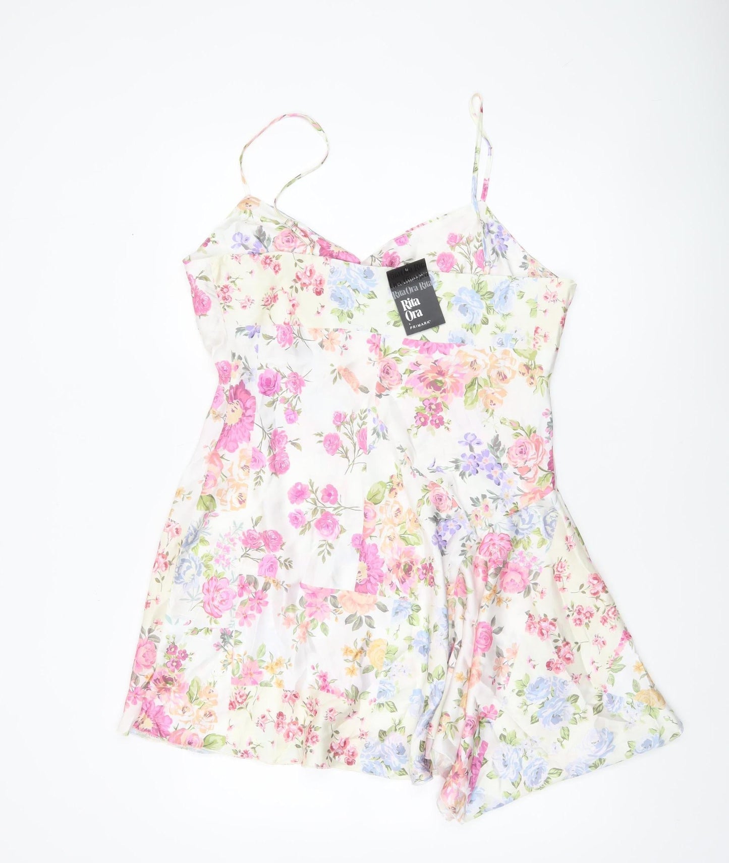Primark Women’s Multicoloured Floral Slip Dress Size 14