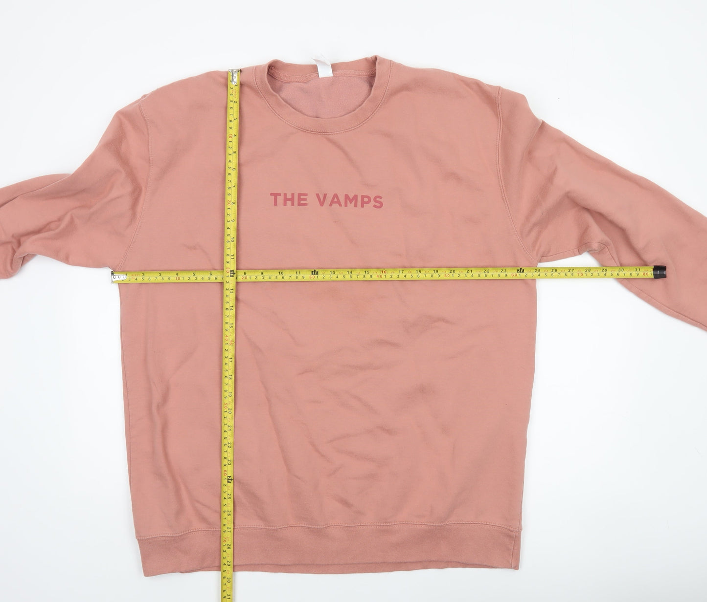 Womens UK Size 2XL Just Hoods Pink Pullover Sweatshirt