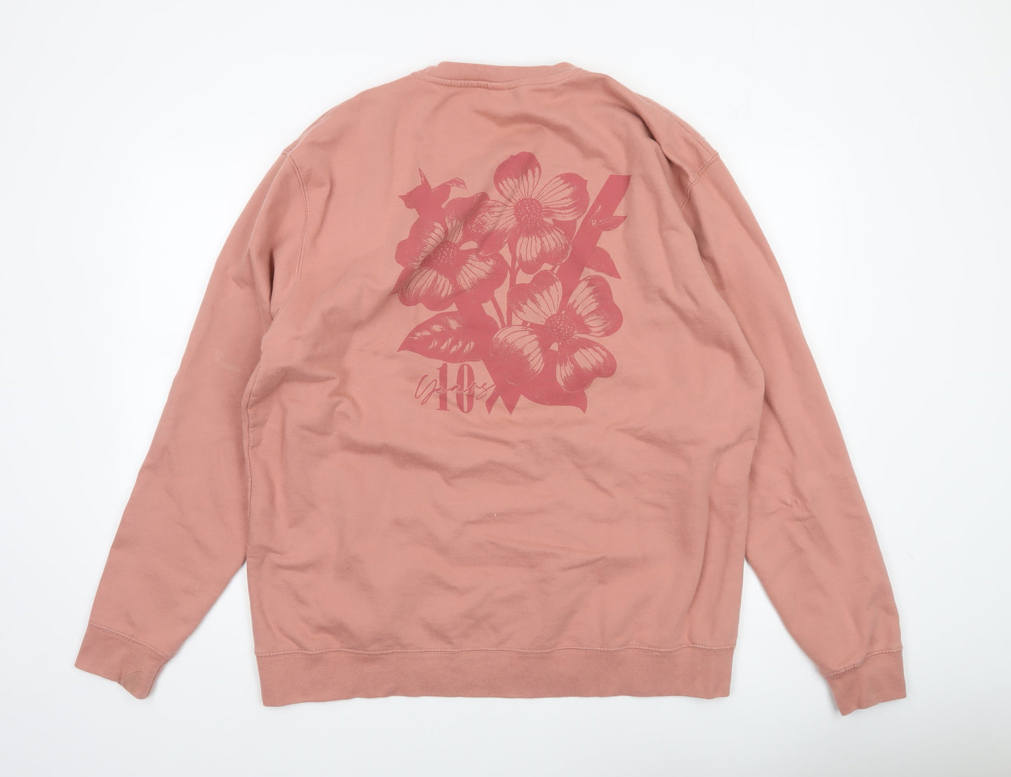 Womens UK Size 2XL Just Hoods Pink Pullover Sweatshirt