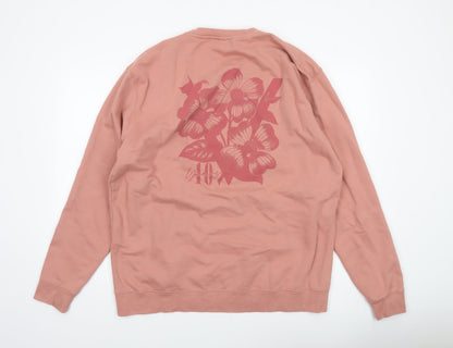 Womens UK Size 2XL Just Hoods Pink Pullover Sweatshirt