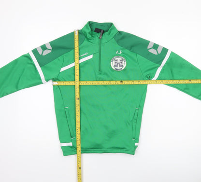 Stanno Boys Green 1/4 Zip Football Training Top 11-12 Years