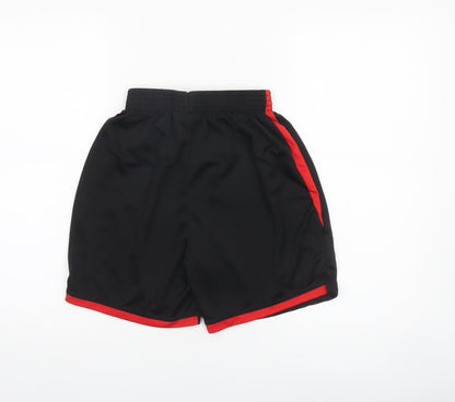 Stanno Boys Black S Athletic Football Shorts Lightweight Polyester