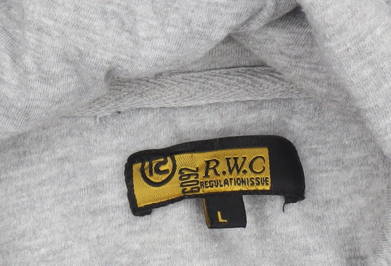 Mens UK Size L R.W.C Regulation Issue Grey Full Zip Hoodie