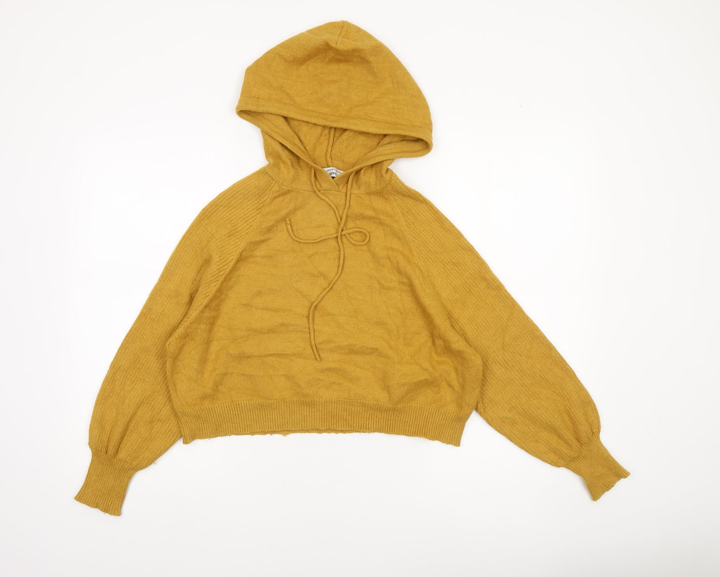 Womens UK Size S attrattivo Yellow Pullover Jumper