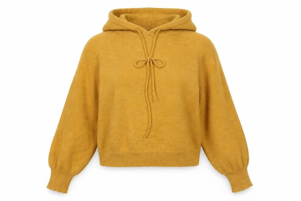 Womens UK Size S attrattivo Yellow Pullover Jumper