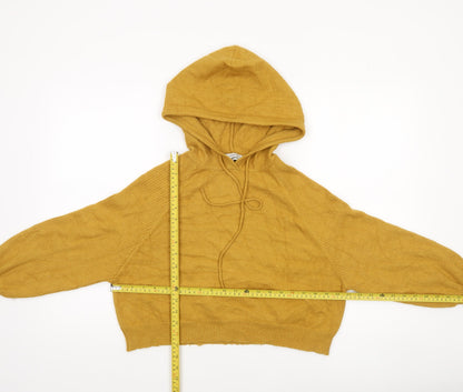 Womens UK Size S attrattivo Yellow Pullover Jumper