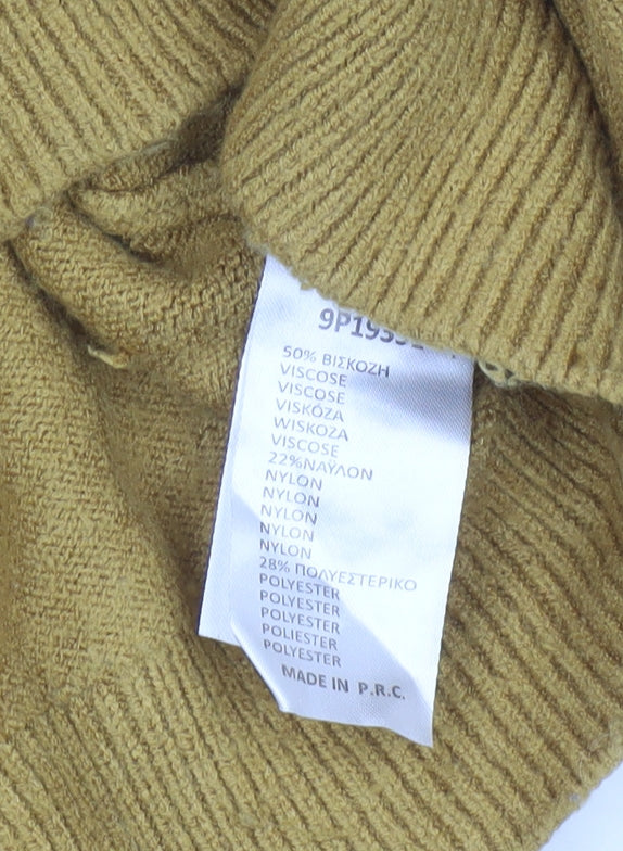 Womens UK Size S attrattivo Yellow Pullover Jumper