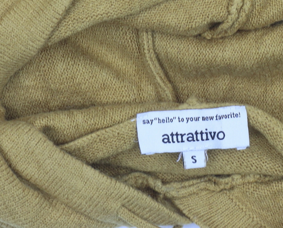 Womens UK Size S attrattivo Yellow Pullover Jumper
