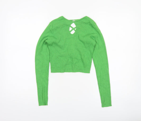 Womens UK Size 12 Miss Selfridge Green Cardigan Jumper