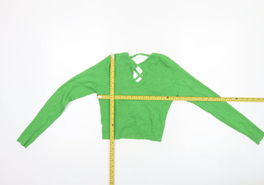 Womens UK Size 12 Miss Selfridge Green Cardigan Jumper