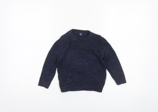 Boys UK Size 2 Years Gap Blue Pullover Jumper
