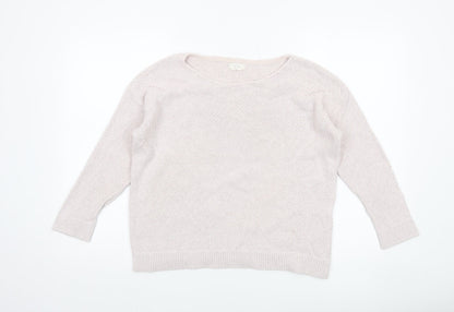 Womens UK Size 12 Fat Face Beige Pullover Jumper