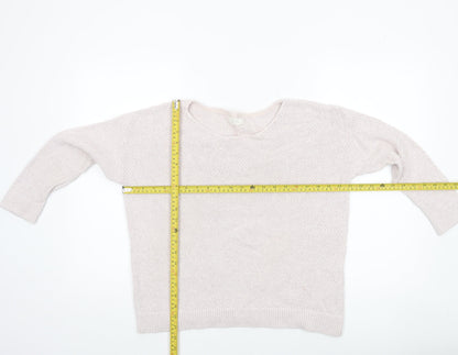Womens UK Size 12 Fat Face Beige Pullover Jumper