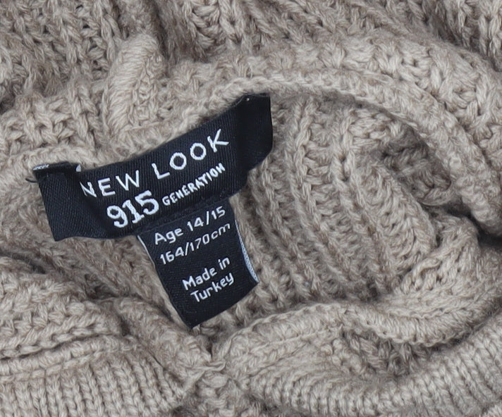 Teens UK Size 14 New Look Beige Pullover Jumper
