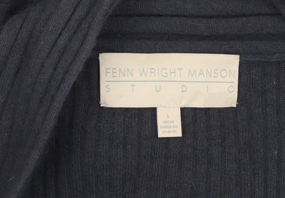 Womens UK Size L Fenn Wright Manson Black Cardigan Jumper